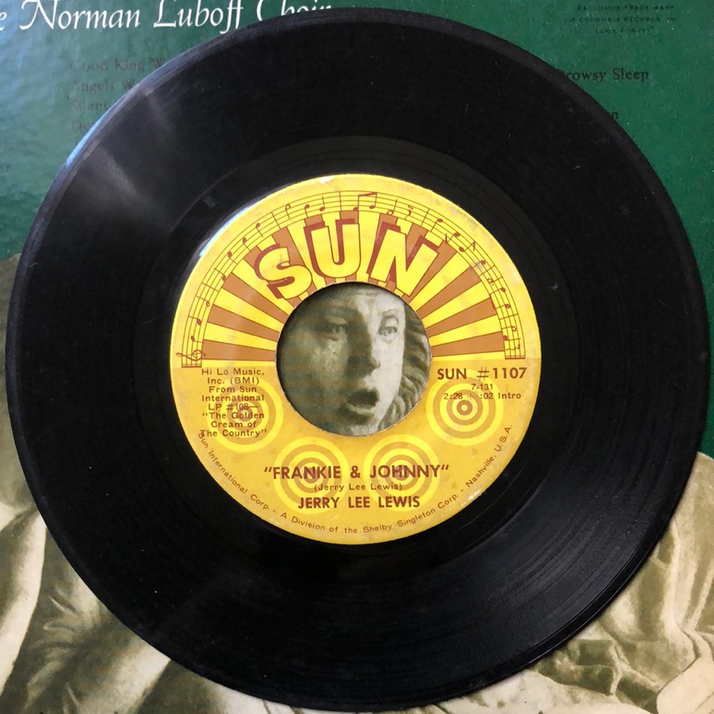 Jerry Lee Lewis Frankie And Johnny Vinyl 45 Record '69